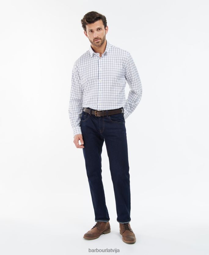 Barbour vīriešiem Hanstedas lauku aktīvais krekls P8J88A469 apģērbs vidus olīvu