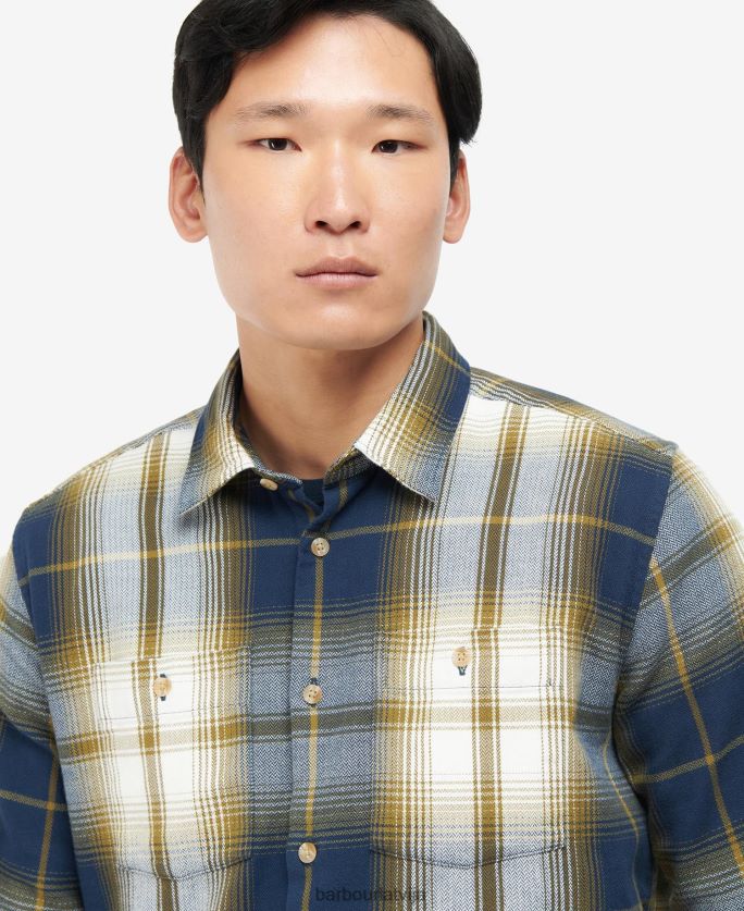 Barbour vīriešiem Harsthwaite krekls P8J88A473 apģērbs klasiskā flote