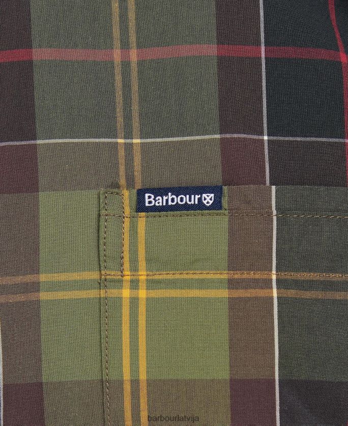 Barbour vīriešiem Kippford pielāgots krekls P8J88A398 apģērbs kleita tartāns