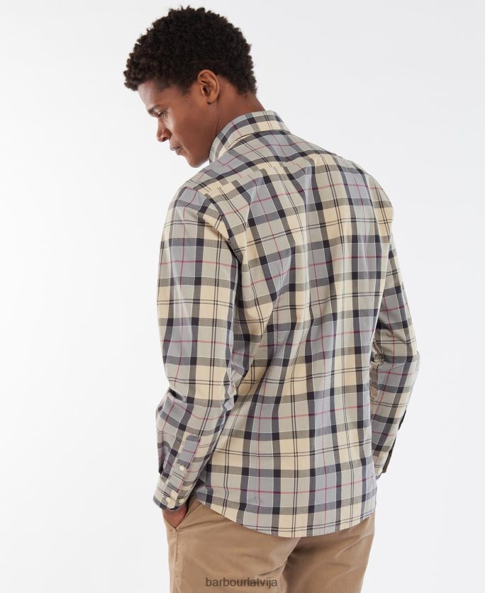Barbour vīriešiem Kippford pielāgots krekls P8J88A425 apģērbs kleita tartāns