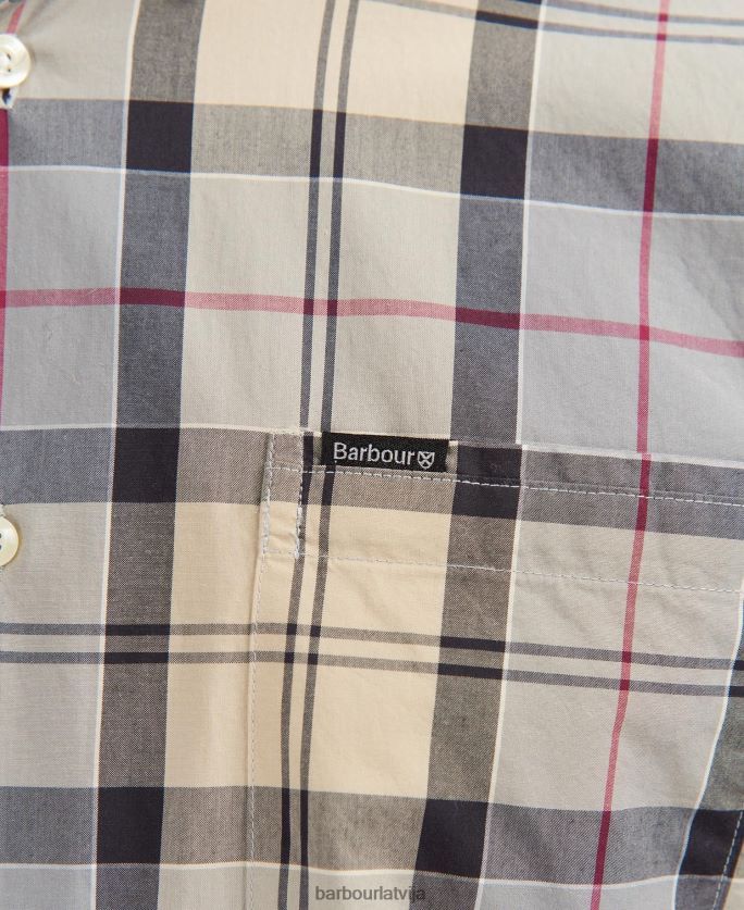 Barbour vīriešiem Kippford pielāgots krekls P8J88A425 apģērbs kleita tartāns