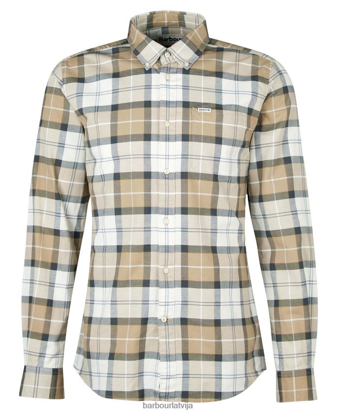 Barbour vīriešiem Lewis pielāgots krekls P8J88A416 apģērbs amble smilšu tartāns