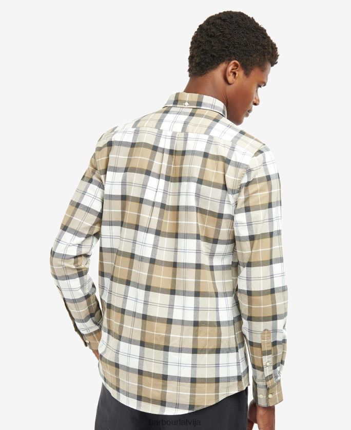 Barbour vīriešiem Lewis pielāgots krekls P8J88A416 apģērbs amble smilšu tartāns