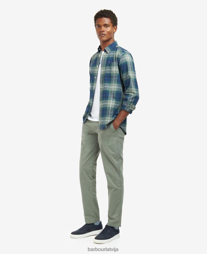 Barbour vīriešiem Lewis pielāgots krekls P8J88A417 apģērbs amble smilšu tartāns