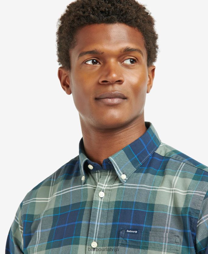 Barbour vīriešiem Lewis pielāgots krekls P8J88A417 apģērbs amble smilšu tartāns