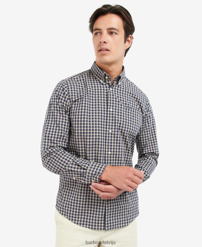 Barbour vīriešiem Merryton pielāgots krekls P8J88A527 apģērbs zils