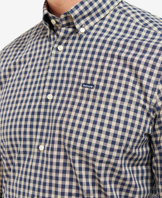 Barbour vīriešiem Merryton pielāgots krekls P8J88A527 apģērbs zils