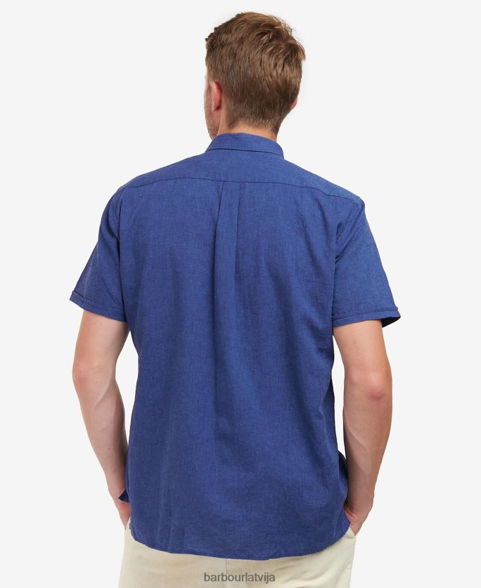 Barbour vīriešiem Nelson vasaras krekls ar īsām piedurknēm P8J88A295 apģērbs balinātas olīvas