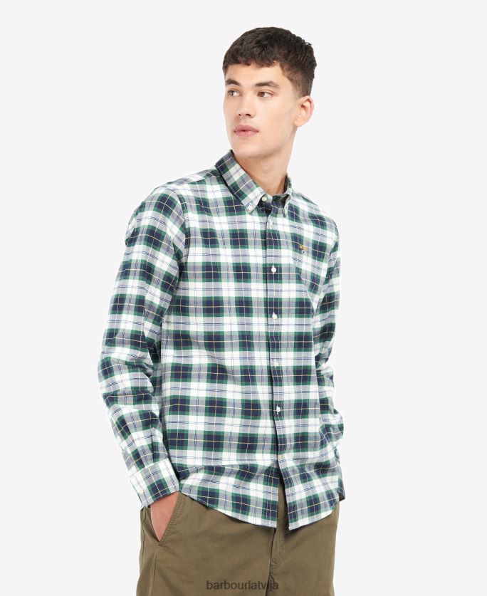 Barbour vīriešiem Oxbridge pielāgots krekls P8J88A447 apģērbs efejas tartāns
