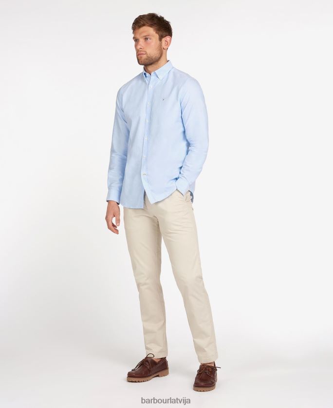Barbour vīriešiem Oxford 3 pielāgots krekls P8J88A364 apģērbs zaļš