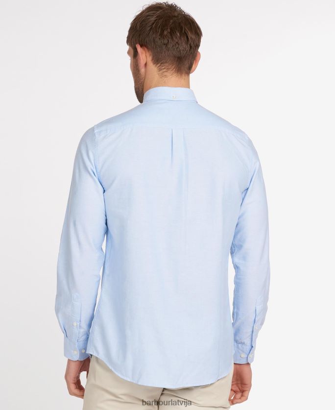 Barbour vīriešiem Oxford 3 pielāgots krekls P8J88A364 apģērbs zaļš