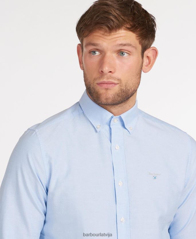 Barbour vīriešiem Oxford 3 pielāgots krekls P8J88A364 apģērbs zaļš