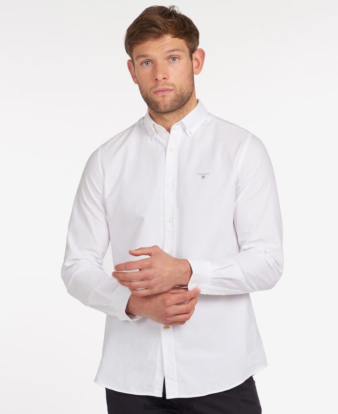 Barbour vīriešiem Oxford 3 pielāgots krekls P8J88A409 apģērbs zaļš
