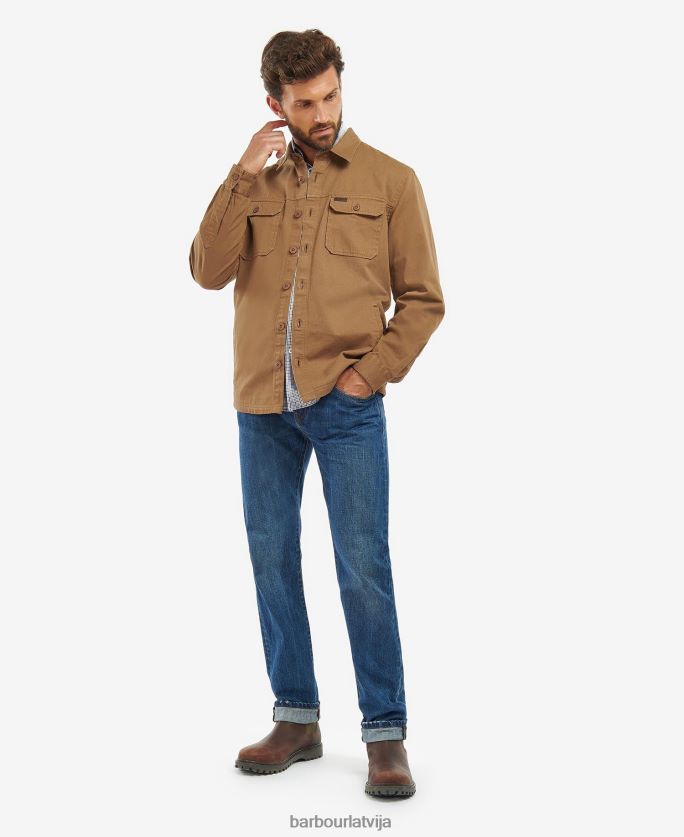 Barbour vīriešiem Rydale virskrekls P8J88A294 apģērbs tumšas smiltis
