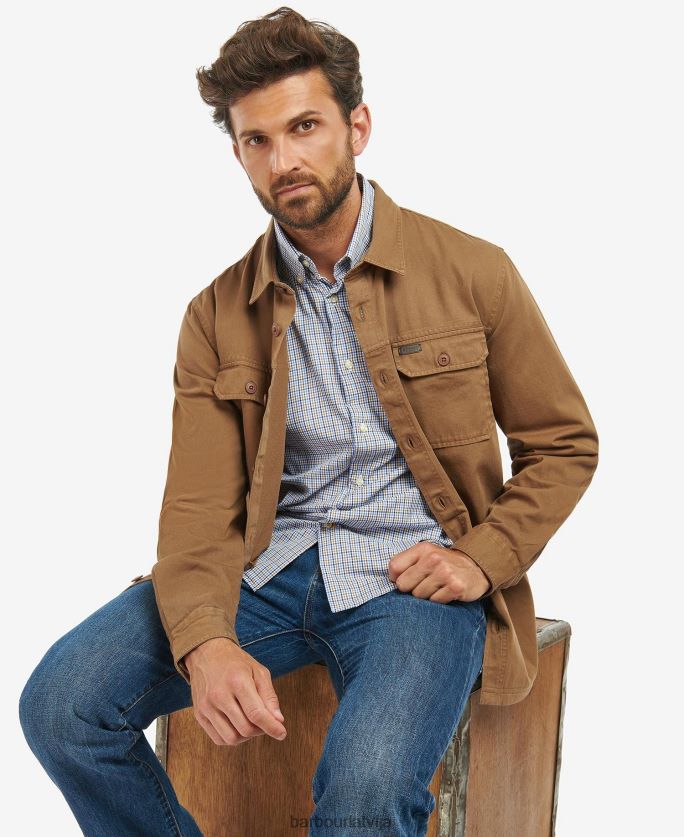 Barbour vīriešiem Rydale virskrekls P8J88A294 apģērbs tumšas smiltis