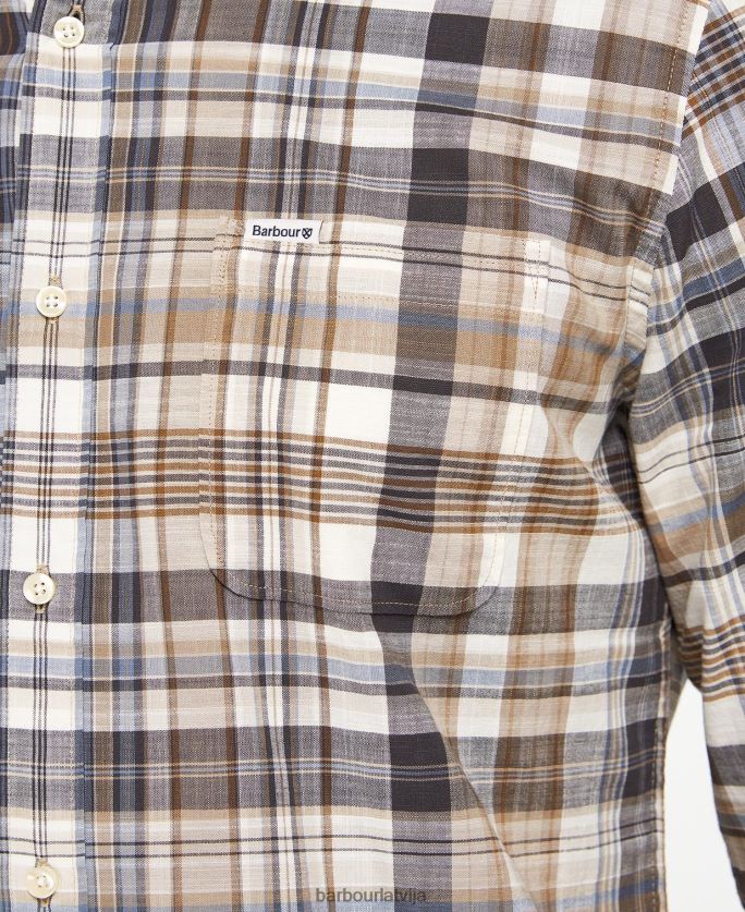 Barbour vīriešiem Seacove pielāgots krekls P8J88A430 apģērbs klasisks zils