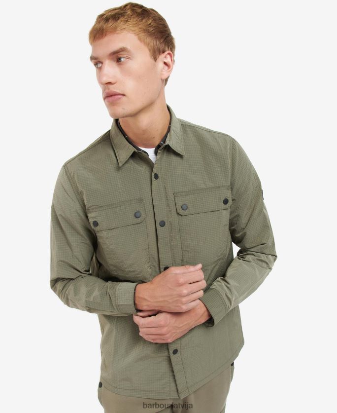 Barbour vīriešiem Spencera virskrekls P8J88A483 apģērbs tumšā sēne