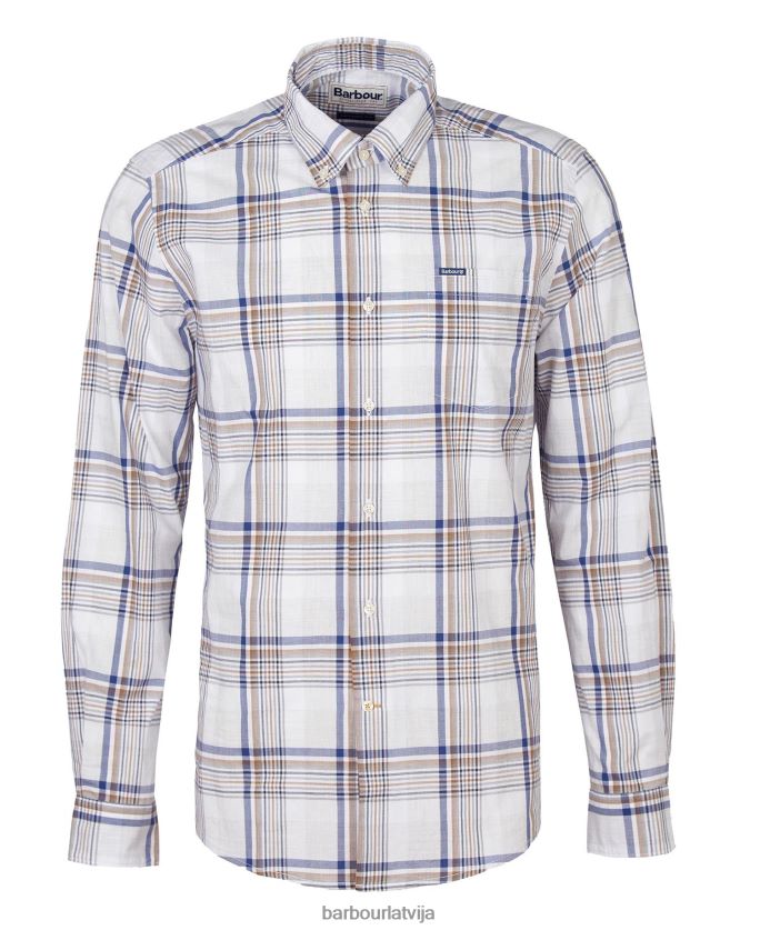 Barbour vīriešiem Sunhill pielāgots krekls P8J88A500 apģērbs klasisks sarkans