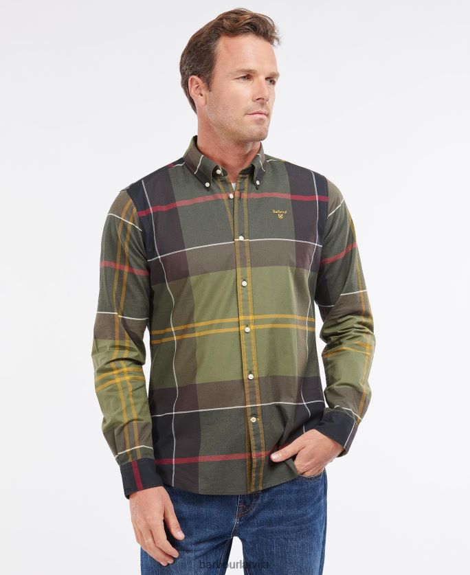 Barbour vīriešiem Sutherland pielāgots krekls P8J88A303 apģērbs klasiskais tartāns