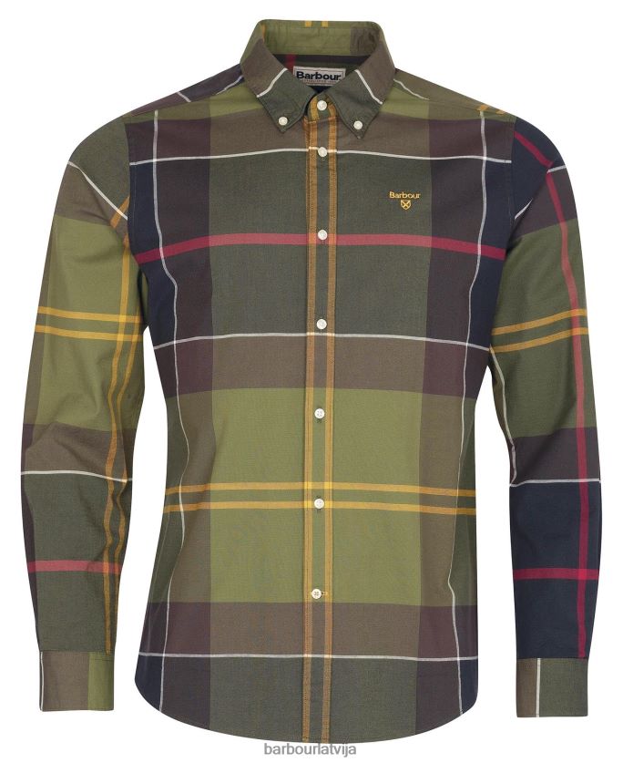 Barbour vīriešiem Sutherland pielāgots krekls P8J88A303 apģērbs klasiskais tartāns