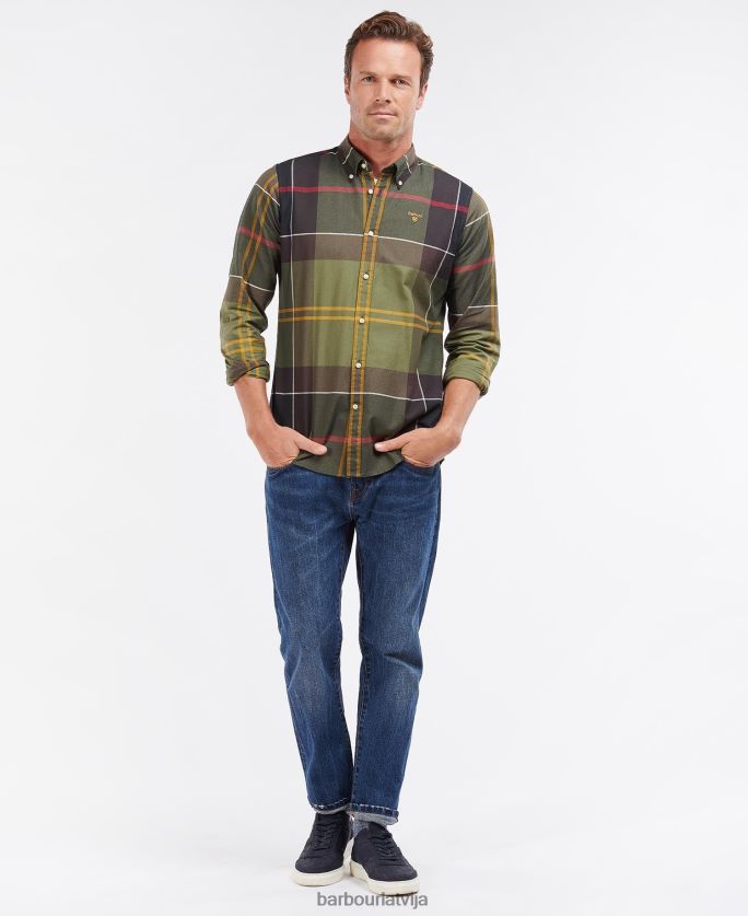 Barbour vīriešiem Sutherland pielāgots krekls P8J88A303 apģērbs klasiskais tartāns