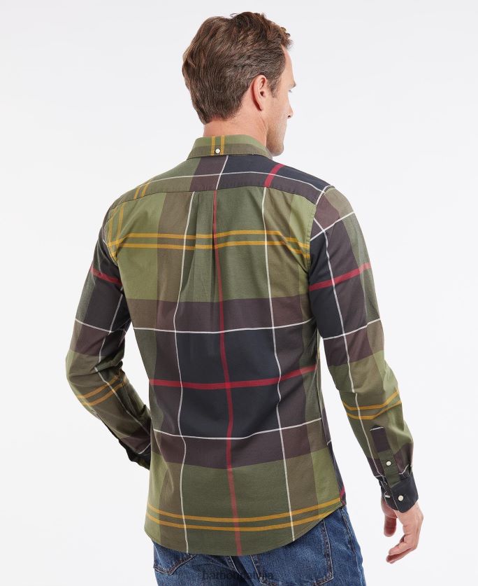 Barbour vīriešiem Sutherland pielāgots krekls P8J88A303 apģērbs klasiskais tartāns