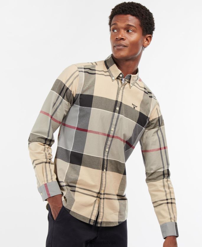Barbour vīriešiem Sutherland pielāgots krekls P8J88A423 apģērbs klasiskais tartāns