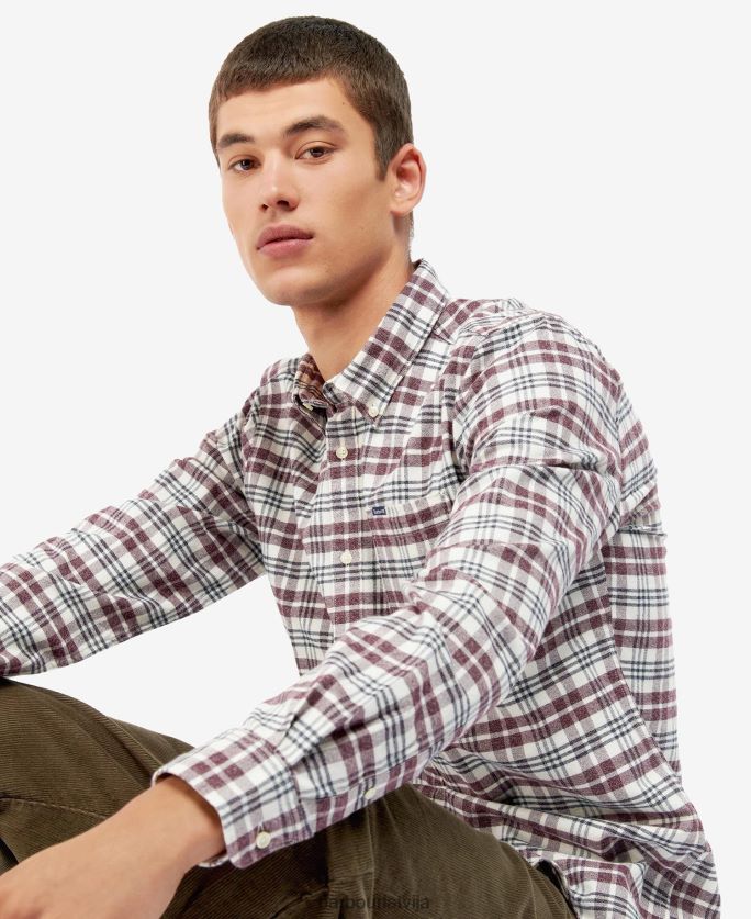 Barbour vīriešiem Valdonam pielāgots krekls P8J88A532 apģērbs vidus zils