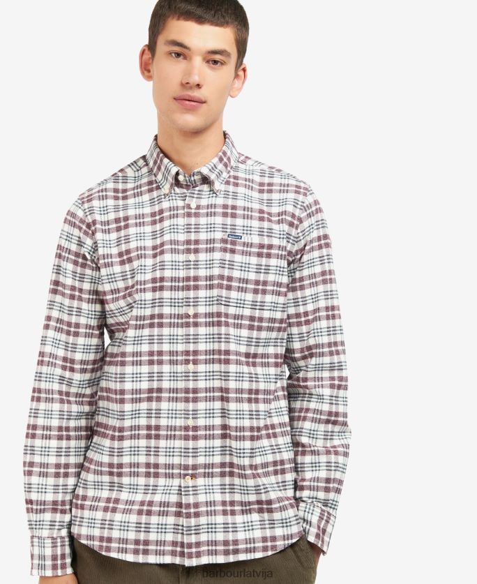 Barbour vīriešiem Valdonam pielāgots krekls P8J88A532 apģērbs vidus zils