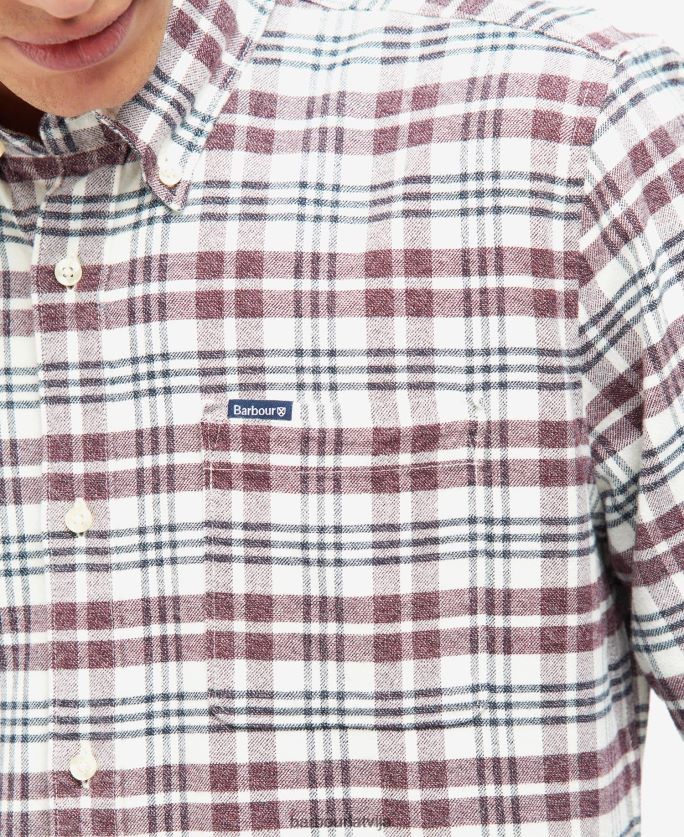 Barbour vīriešiem Valdonam pielāgots krekls P8J88A532 apģērbs vidus zils