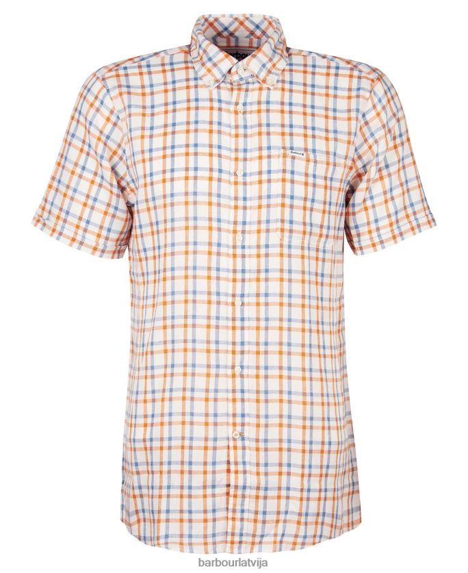 Barbour vīriešiem Wrayside pielāgots krekls P8J88A436 apģērbs olīvu