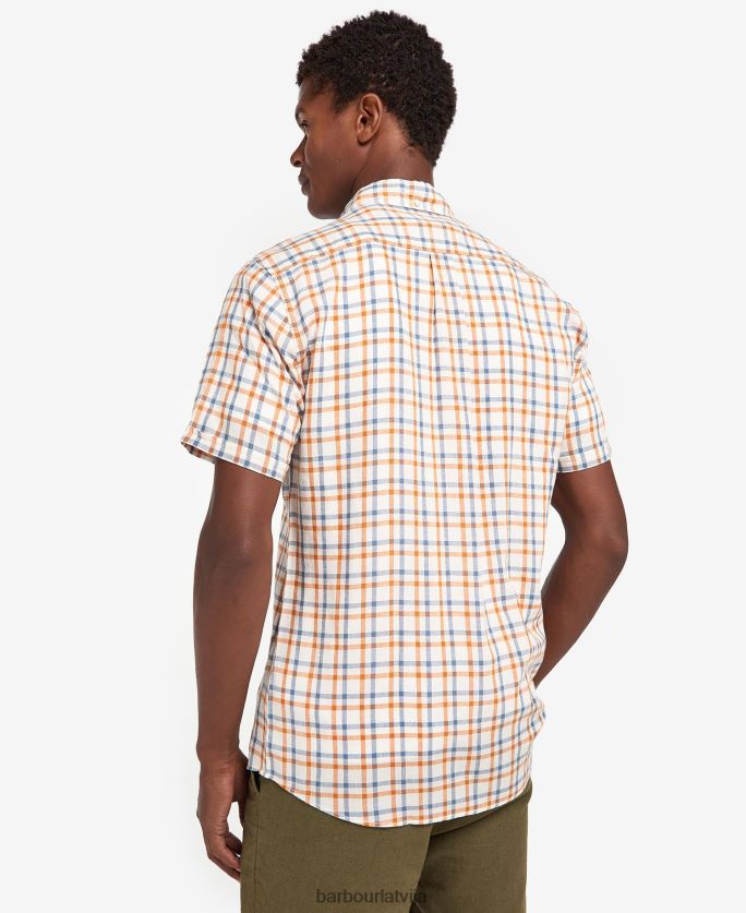 Barbour vīriešiem Wrayside pielāgots krekls P8J88A436 apģērbs olīvu