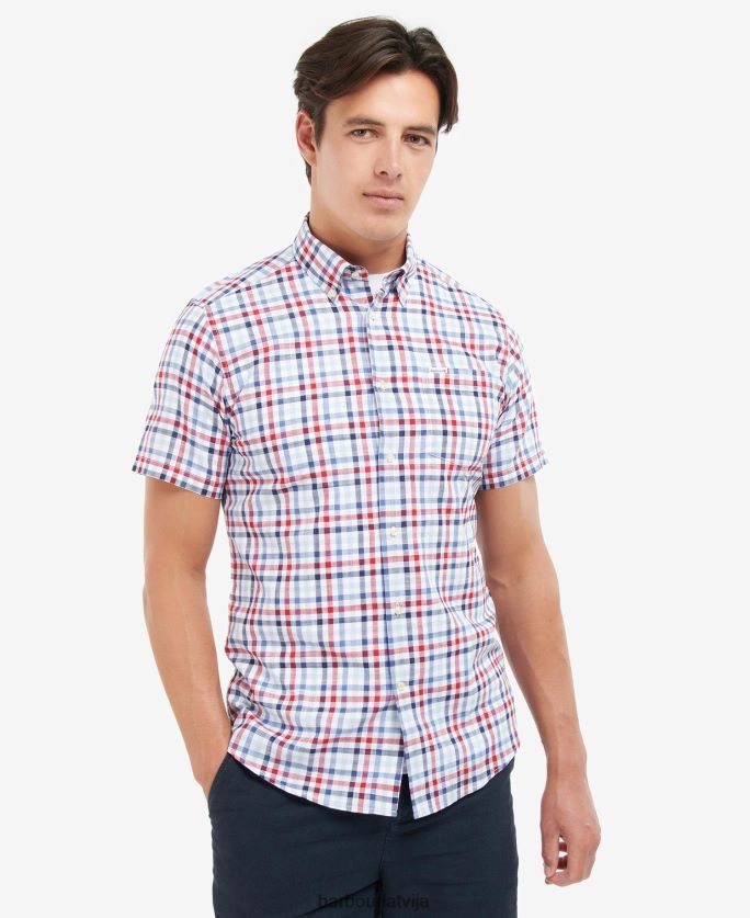 Barbour vīriešiem barbout kinson pielāgots krekls P8J88A365 apģērbs klasisks rozā