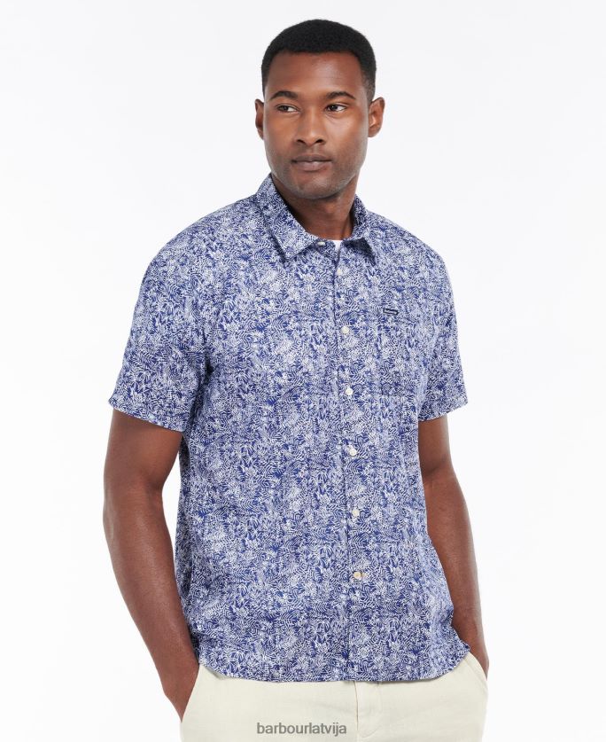 Barbour vīriešiem braithwaite vasaras krekls ar īsām piedurknēm P8J88A313 apģērbs putekļainās olīvas