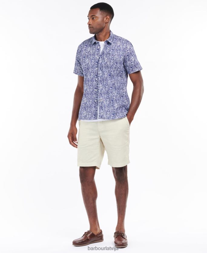 Barbour vīriešiem braithwaite vasaras krekls ar īsām piedurknēm P8J88A313 apģērbs putekļainās olīvas