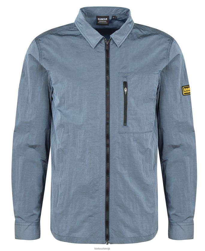 Barbour vīriešiem dylan neilona virskrekls P8J88A311 apģērbs pulveris zils