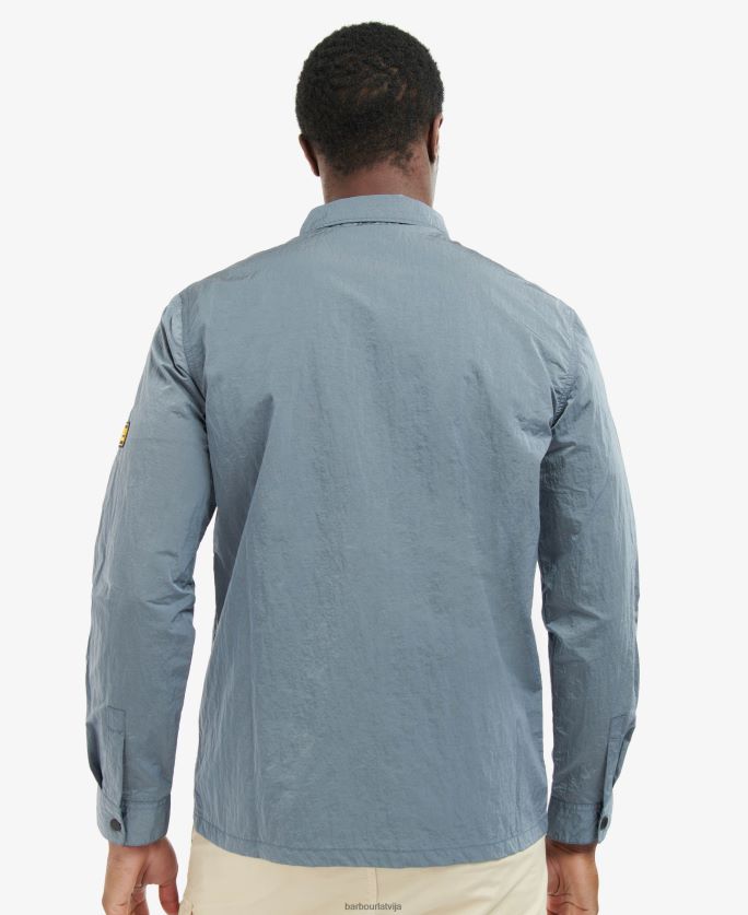 Barbour vīriešiem dylan neilona virskrekls P8J88A311 apģērbs pulveris zils