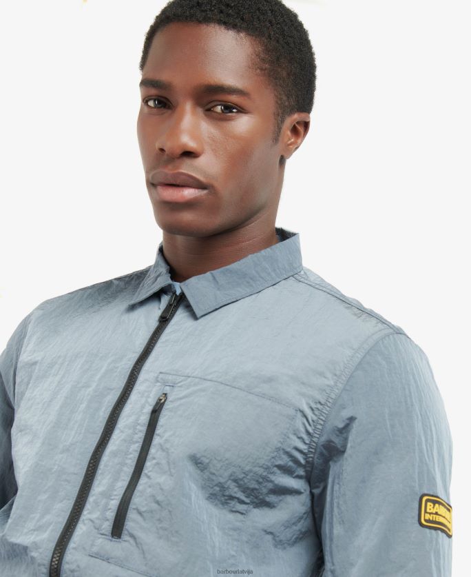 Barbour vīriešiem dylan neilona virskrekls P8J88A311 apģērbs pulveris zils