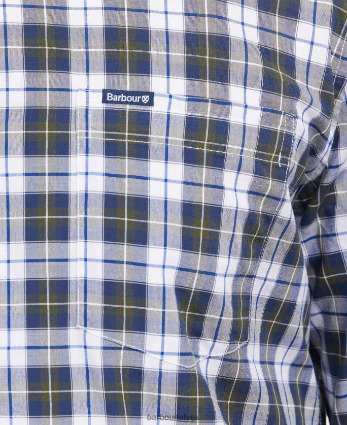 Barbour vīriešiem foxlow pielāgots krekls P8J88A377 apģērbs čili sarkans