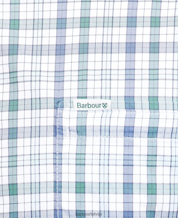 Barbour vīriešiem hallhilas priekšnesuma krekls P8J88A391 apģērbs sarkans