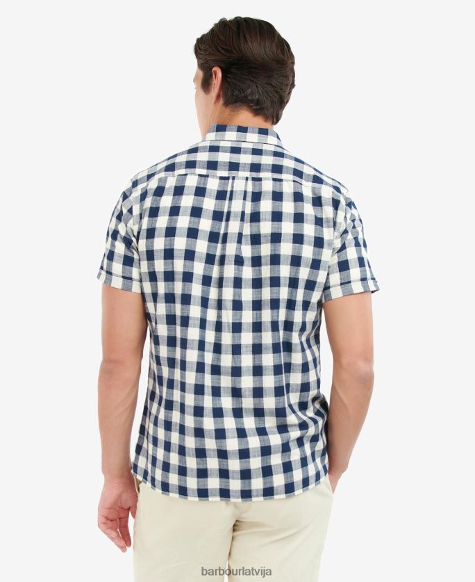 Barbour vīriešiem hilson pielāgots krekls P8J88A525 apģērbs olīvu