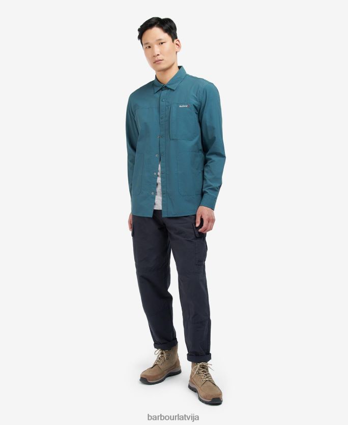 Barbour vīriešiem jona virskrekls P8J88A517 apģērbs gaiši pelēks
