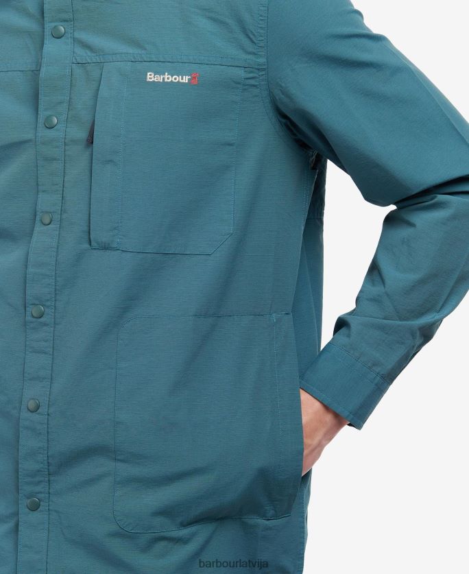 Barbour vīriešiem jona virskrekls P8J88A517 apģērbs gaiši pelēks