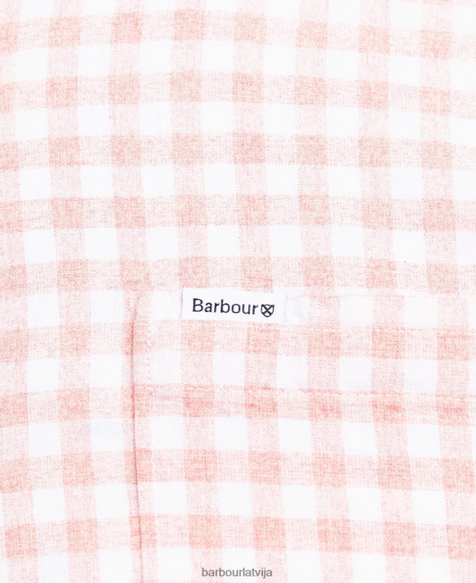 Barbour vīriešiem kane pielāgots krekls P8J88A522 apģērbs zaļš