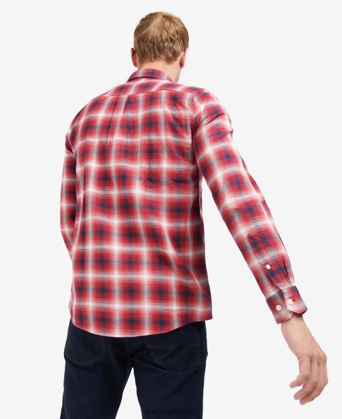 Barbour vīriešiem kershaw krekls P8J88A446 apģērbs sacīkšu zaļš