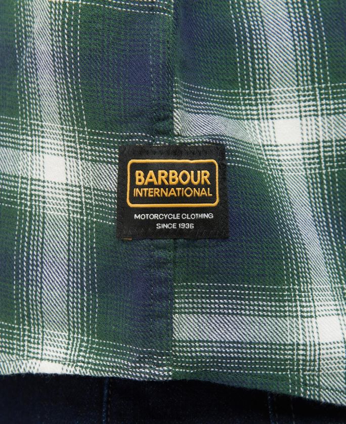 Barbour vīriešiem kershaw krekls P8J88A452 apģērbs sacīkšu zaļš