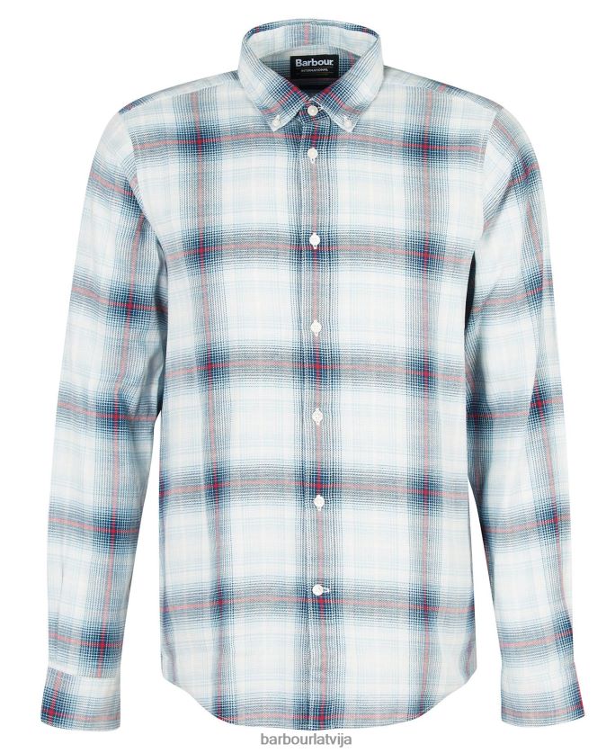Barbour vīriešiem kickstart krekls P8J88A509 apģērbs bālas debesis