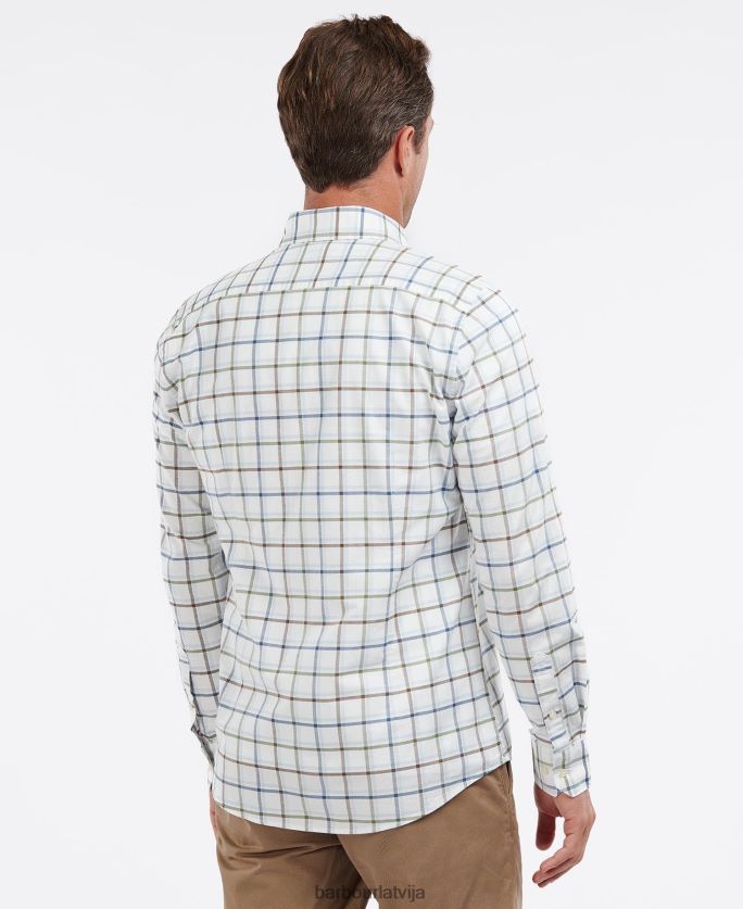 Barbour vīriešiem krantoka krekls P8J88A307 apģērbs balts