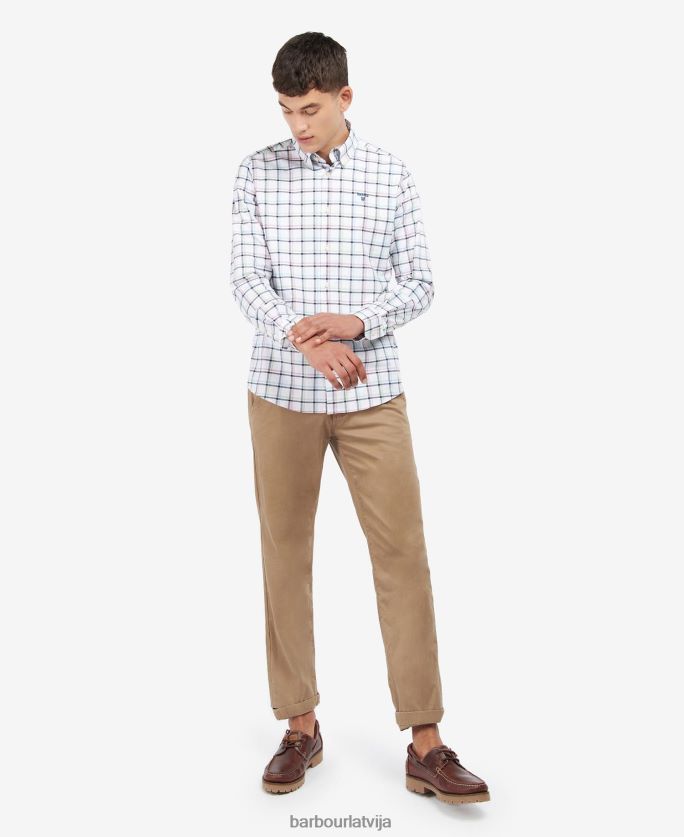 Barbour vīriešiem krantoka krekls P8J88A484 apģērbs debesis