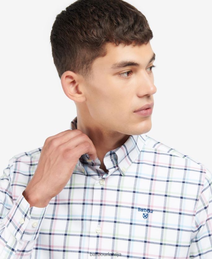 Barbour vīriešiem krantoka krekls P8J88A484 apģērbs debesis